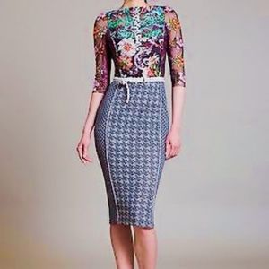 Byron Lars Multi colored Midi Dress